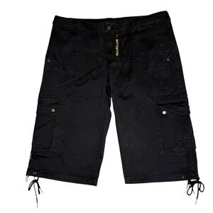 NWT dELiA*s Dolls Kill Parker Black Cargo Capris Y2K Size XXL
